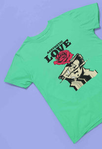 Aesthetic Love Mens Half Sleeves T-shirt- KidsFashionVilla