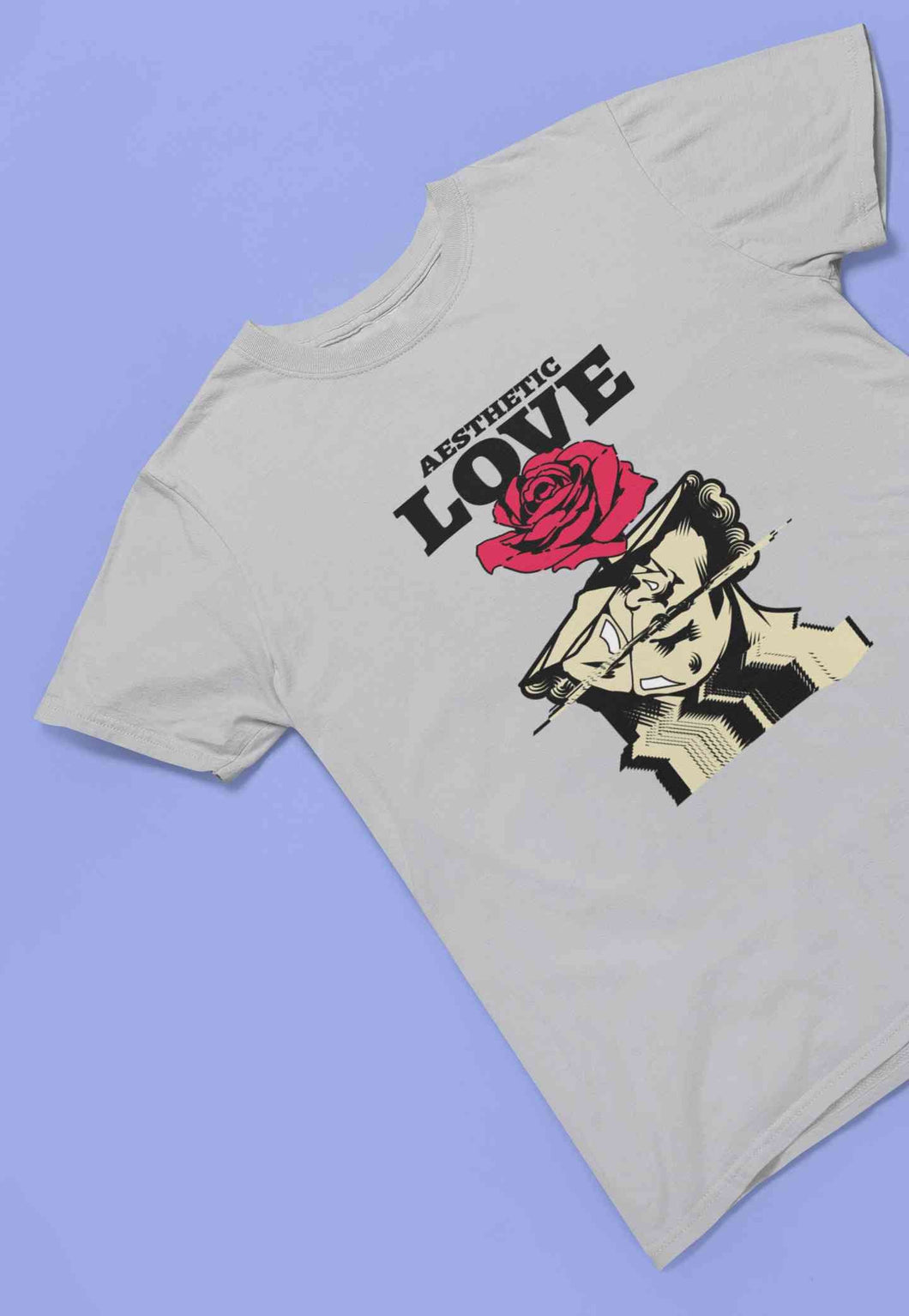 Aesthetic Love Mens Half Sleeves T-shirt- KidsFashionVilla