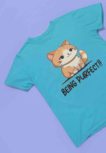 Load image into Gallery viewer, Being Purfect Mens Half Sleeves T-shirt- KidsFashionVilla
