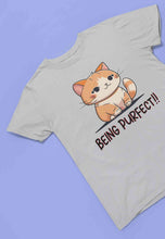 Load image into Gallery viewer, Being Purfect Mens Half Sleeves T-shirt- KidsFashionVilla
