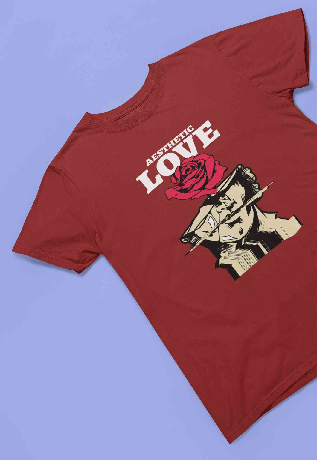 Aesthetic Love Mens Half Sleeves T-shirt- KidsFashionVilla