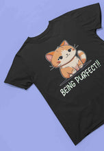 Load image into Gallery viewer, Being Purfect Mens Half Sleeves T-shirt- KidsFashionVilla
