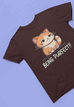 Load image into Gallery viewer, Being Purfect Mens Half Sleeves T-shirt- KidsFashionVilla
