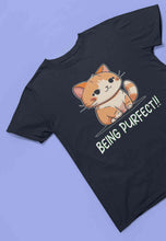 Load image into Gallery viewer, Being Purfect Mens Half Sleeves T-shirt- KidsFashionVilla
