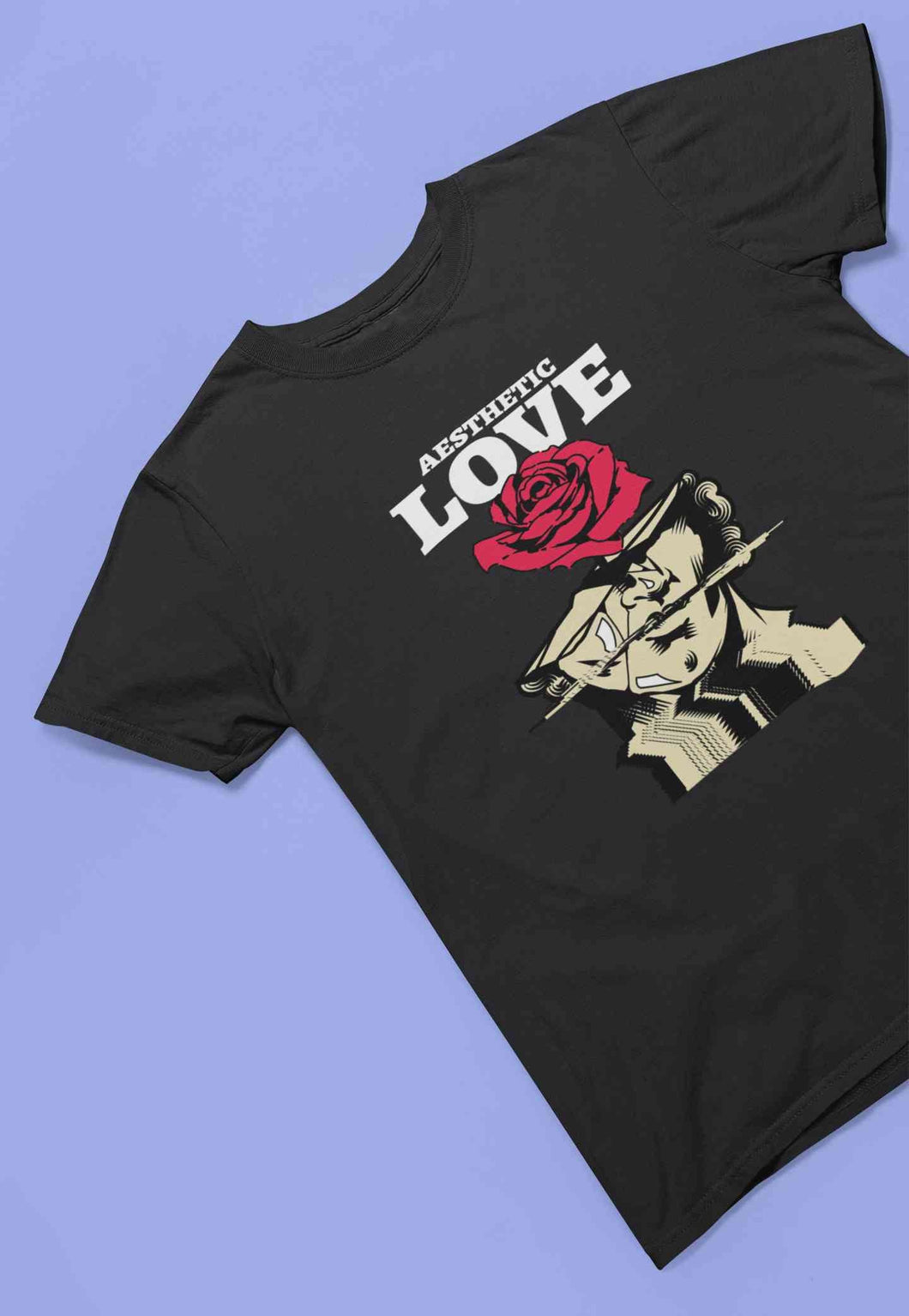 Aesthetic Love Mens Half Sleeves T-shirt- KidsFashionVilla