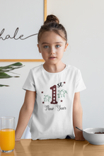 Load image into Gallery viewer, First New Year Half Sleeves T-Shirt For Girls -KidsFashionVilla
