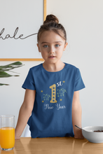 Load image into Gallery viewer, First New Year Half Sleeves T-Shirt For Girls -KidsFashionVilla
