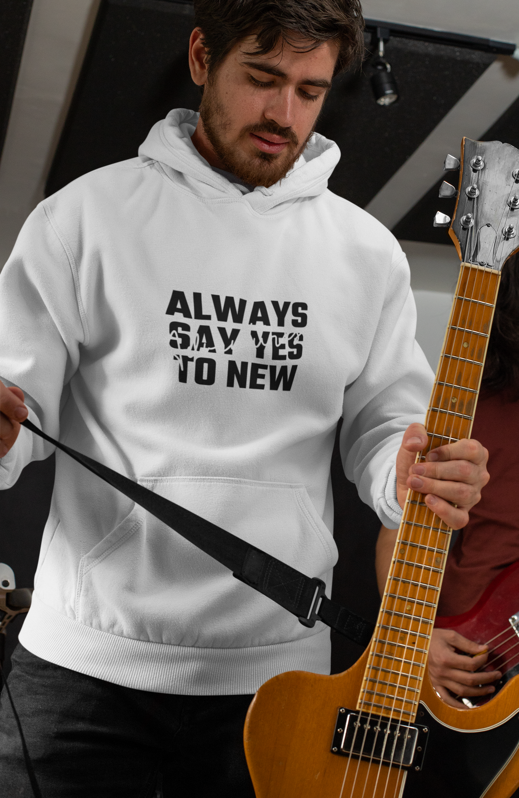 Always Say Yes Men Hoodies-KidsFashionVilla