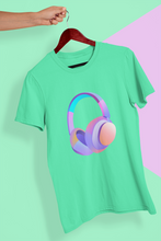 Load image into Gallery viewer, Headphones Women Half Sleeves T-shirt- KidsFashionVilla
