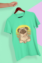 Load image into Gallery viewer, Pug Meditation Mens Half Sleeves T-shirt- KidsFashionVilla
