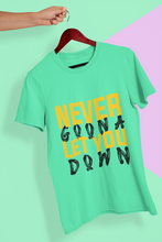 Load image into Gallery viewer, Never let You Down Women Half Sleeves T-shirt- KidsFashionVilla

