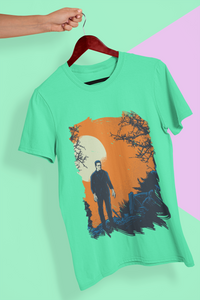 Frankenstein Women Half Sleeves T-shirt- KidsFashionVilla