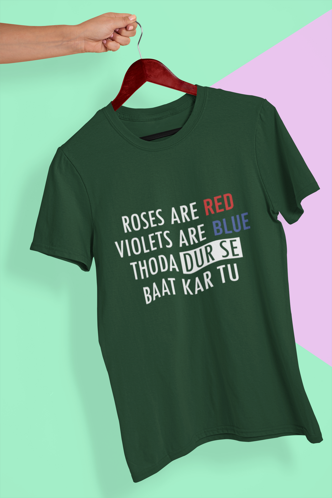 Dur Se Bhaat Women Half Sleeves T-shirt- KidsFashionVilla