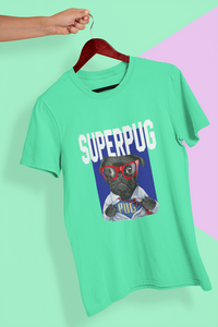 Superhero Pug Women Half Sleeves T-shirt- KidsFashionVilla