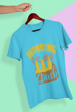 Load image into Gallery viewer, Working On My Six Pack Women Half Sleeves T-shirt- KidsFashionVilla
