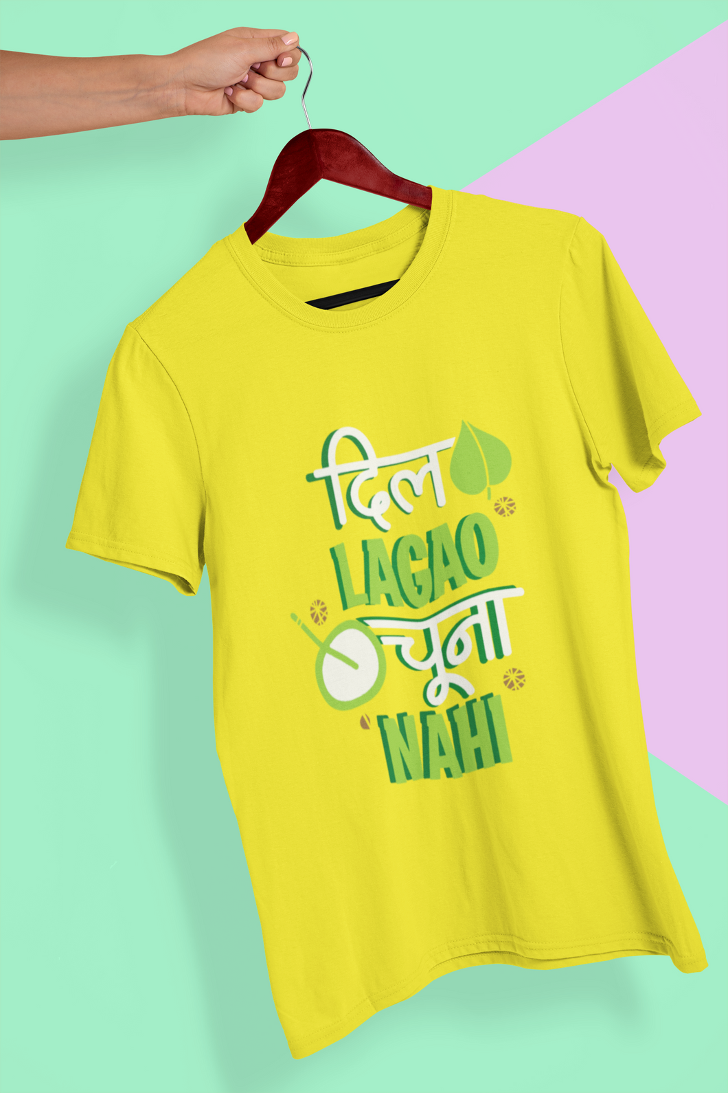 Dil Lagou Chuna Nahi Women Half Sleeves T-shirt- KidsFashionVilla
