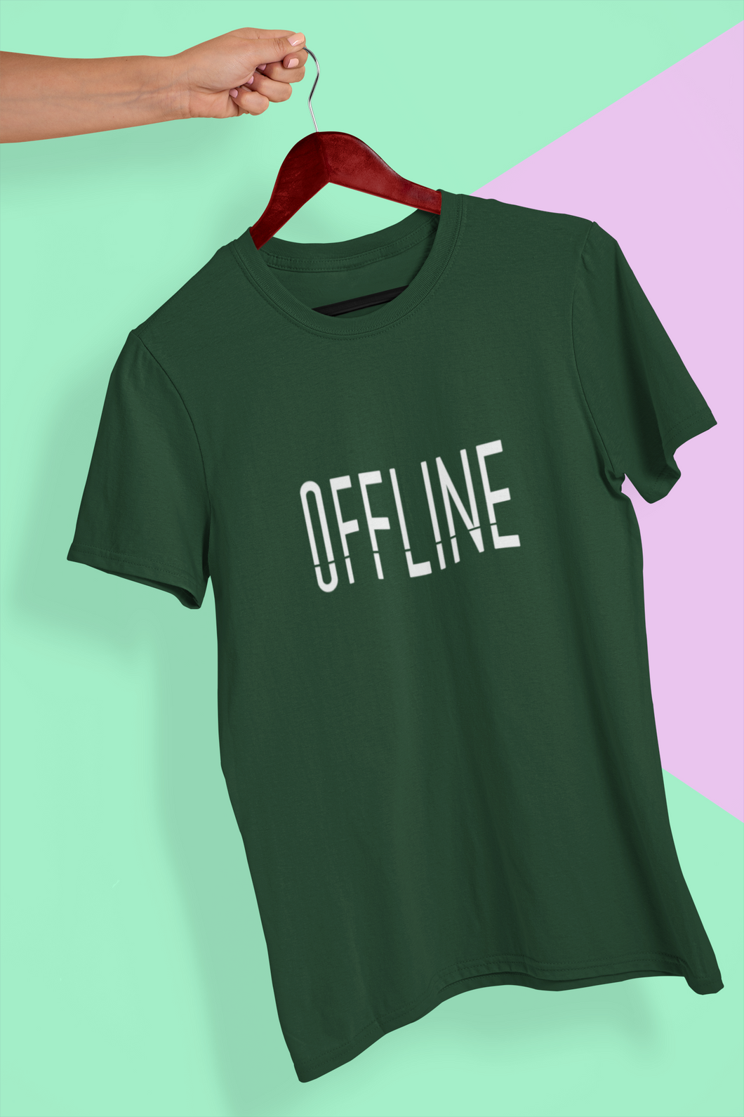 Offline Women Half Sleeves T-shirt- KidsFashionVilla