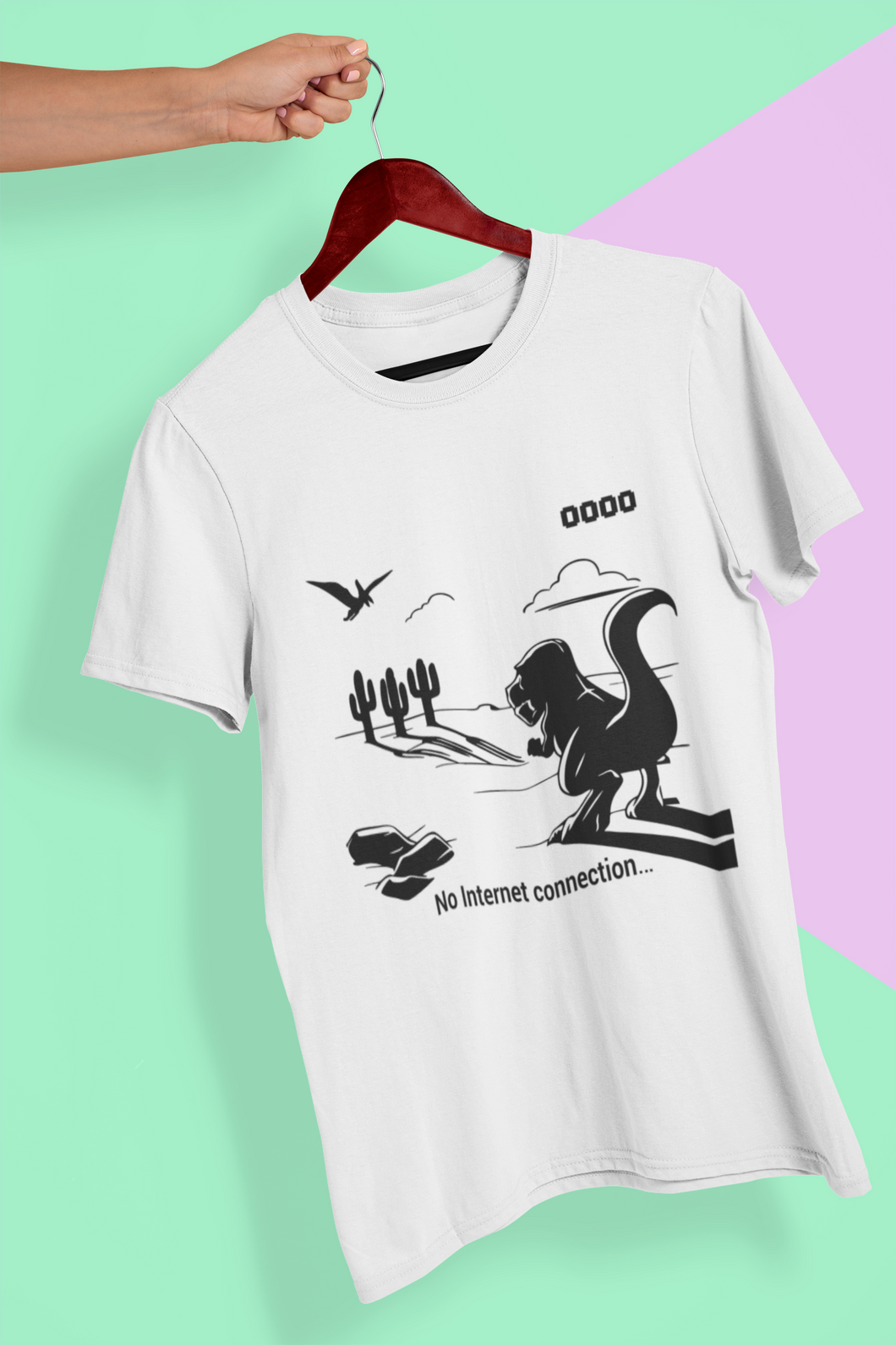 No Internet Anime Women Half Sleeves T-shirt- KidsFashionVilla