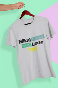 Ricks Lena Ka Nahi Mens Half Sleeves T-shirt- KidsFashionVilla