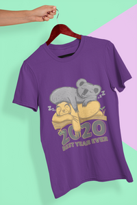 2020 Best Year Ever Women Half Sleeves T-shirt- KidsFashionVilla