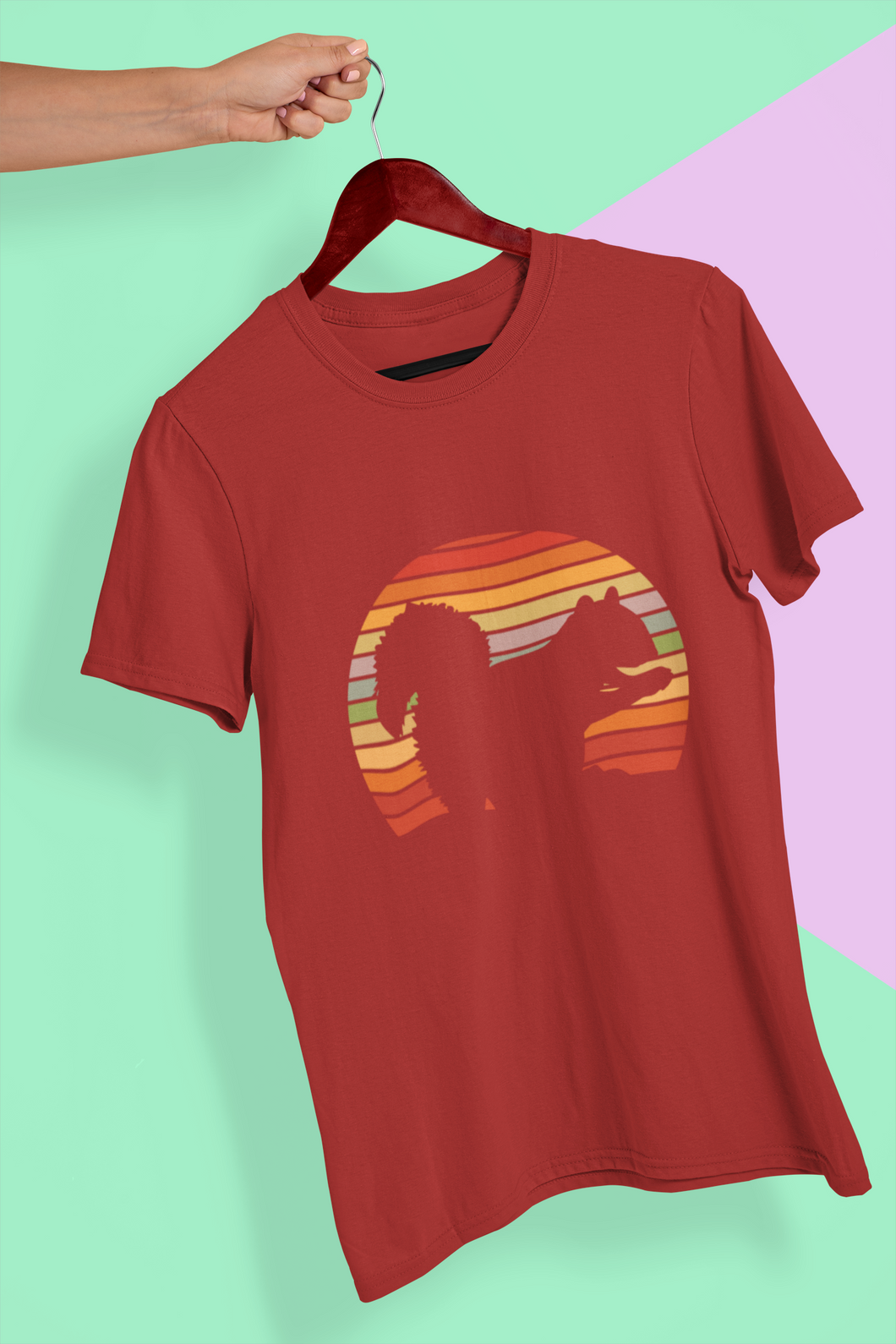 Retro Squirrel Women Half Sleeves T-shirt- KidsFashionVilla