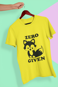 Zero Given Women Half Sleeves T-shirt- KidsFashionVilla