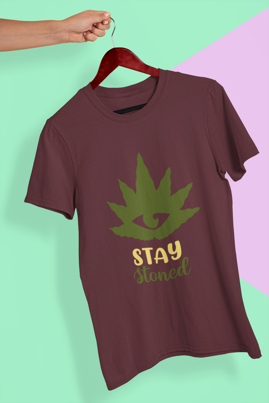 Stay Stoned Mens Half Sleeves T-shirt- KidsFashionVilla
