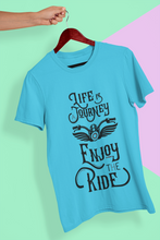 Load image into Gallery viewer, Enjoy The Ride Mens Half Sleeves T-shirt- KidsFashionVilla
