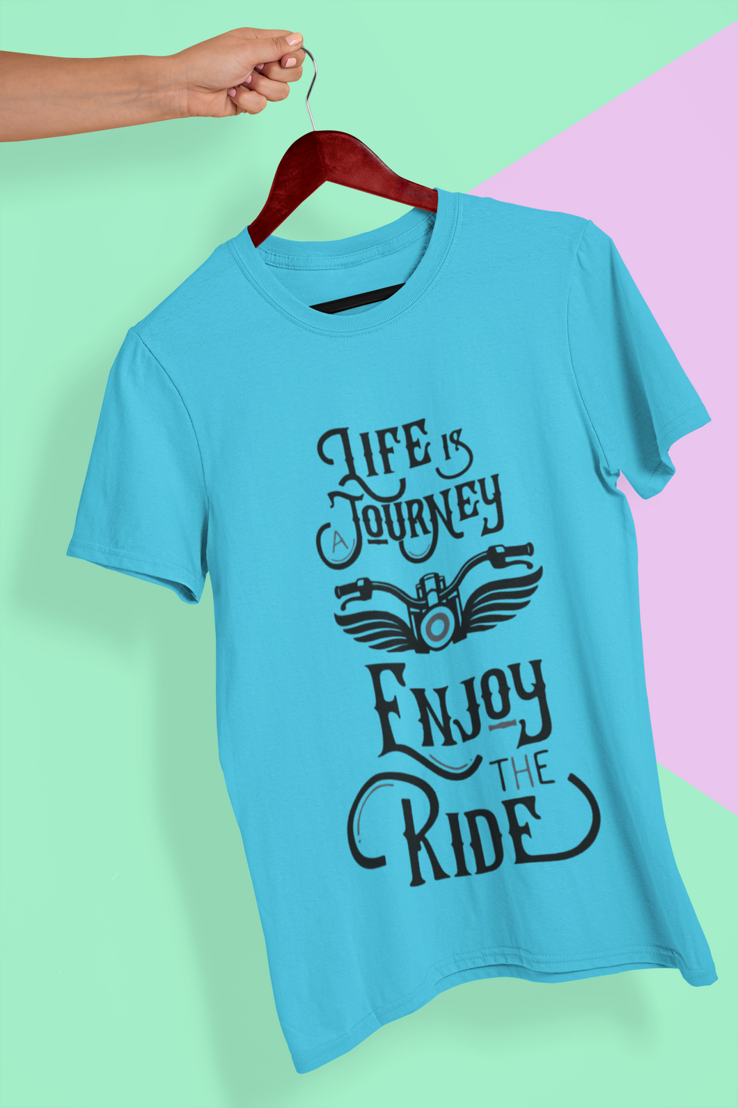 Enjoy The Ride Mens Half Sleeves T-shirt- KidsFashionVilla