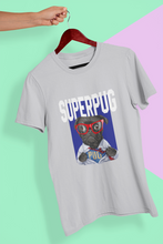 Load image into Gallery viewer, Superhero Pug Women Half Sleeves T-shirt- KidsFashionVilla
