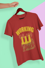 Load image into Gallery viewer, Working On My Six Pack Women Half Sleeves T-shirt- KidsFashionVilla
