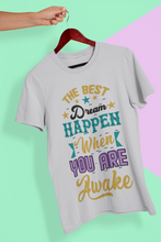Load image into Gallery viewer, Best Dream Quotes Women Half Sleeves T-shirt- KidsFashionVilla
