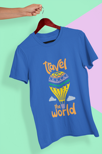 Travel The World Women Half Sleeves T-shirt- KidsFashionVilla