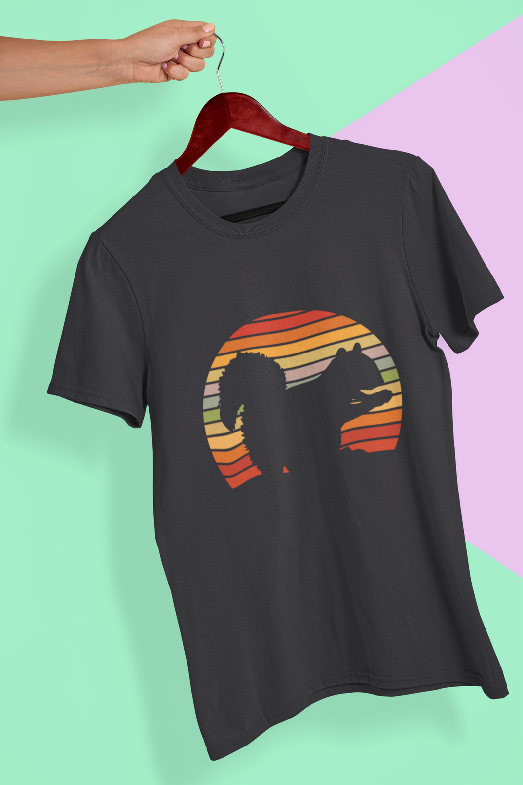 Retro Squirrel Women Half Sleeves T-shirt- KidsFashionVilla