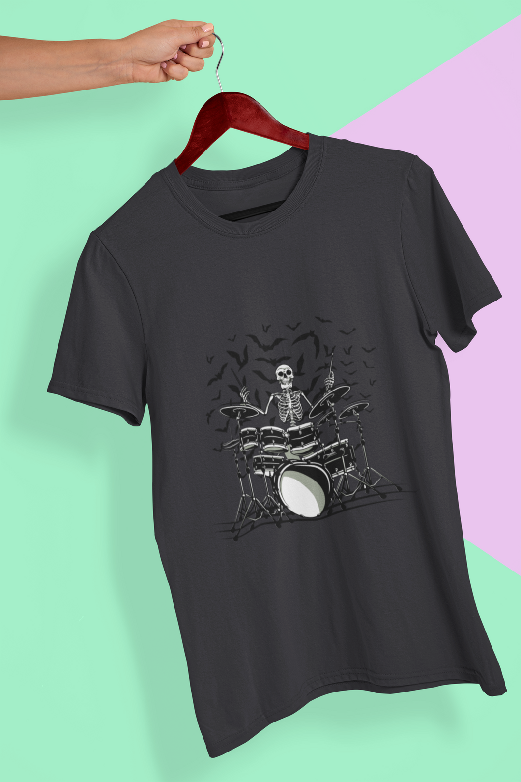 Skull Women Half Sleeves T-shirt- KidsFashionVilla