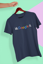 Load image into Gallery viewer, I Dont Know Google It Women Half Sleeves T-shirt- KidsFashionVilla
