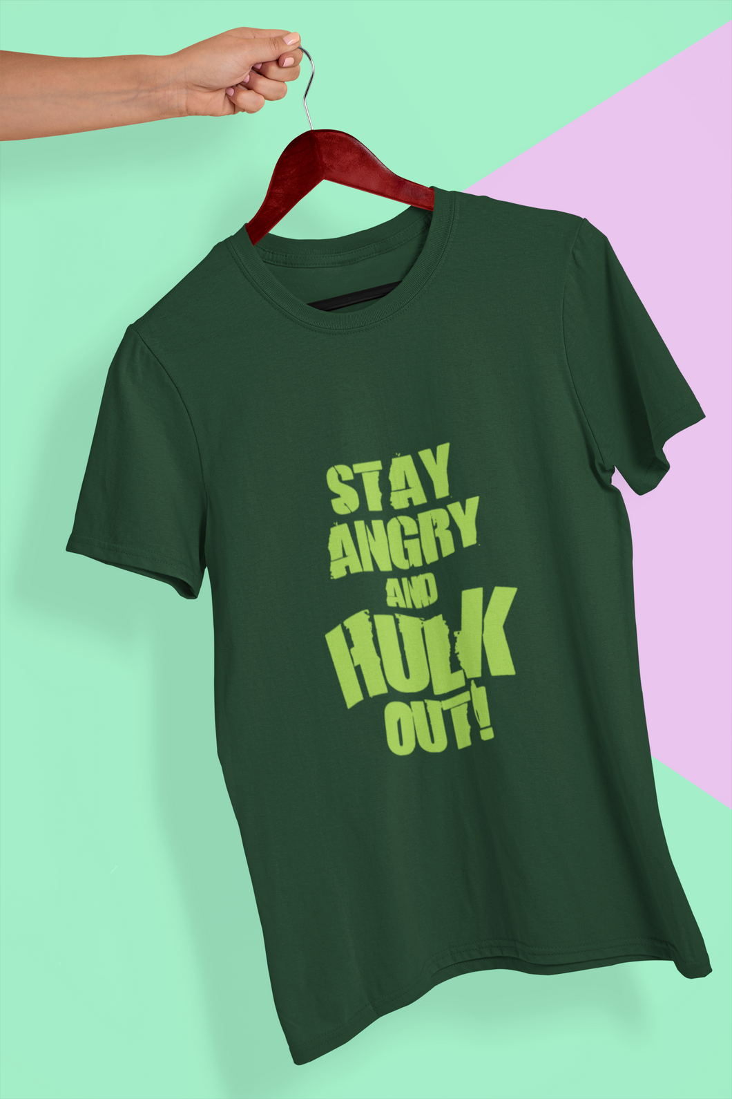 Hulk Out Mens Half Sleeves T-shirt- KidsFashionVilla