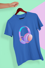 Load image into Gallery viewer, Headphones Women Half Sleeves T-shirt- KidsFashionVilla
