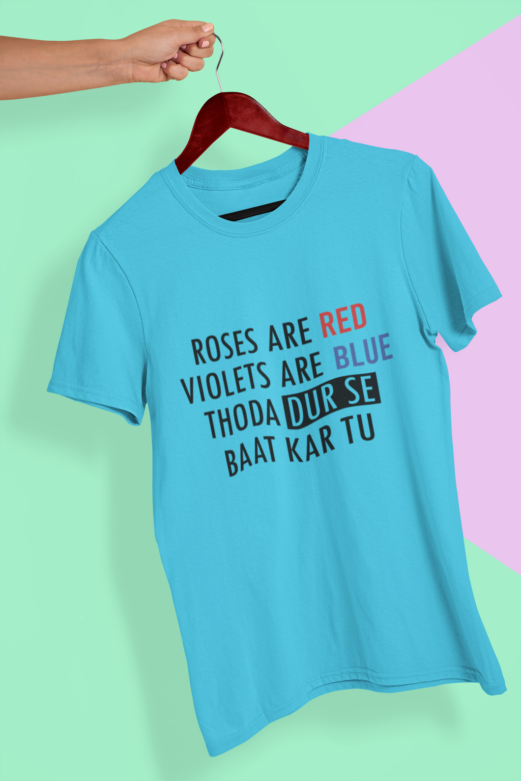 Dur Se Bhaat Mens Half Sleeves T-shirt- KidsFashionVilla