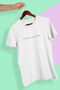 No Changes No Growth Minimal Women Half Sleeves T-shirt- KidsFashionVilla