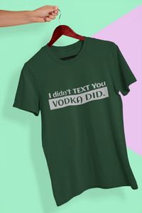 Vodka Women Half Sleeves T-shirt- KidsFashionVilla