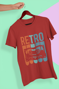 Retro Women Half Sleeves T-shirt- KidsFashionVilla