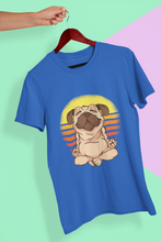 Load image into Gallery viewer, Pug Meditation Women Half Sleeves T-shirt- KidsFashionVilla
