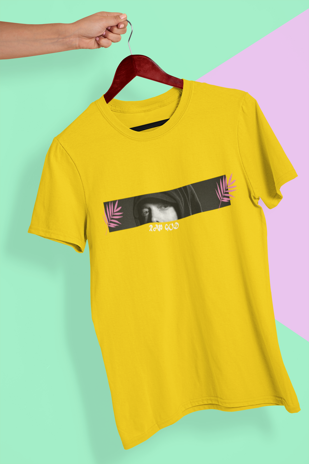 Eminem Rap God Minimal Women Half Sleeves T-shirt- KidsFashionVilla
