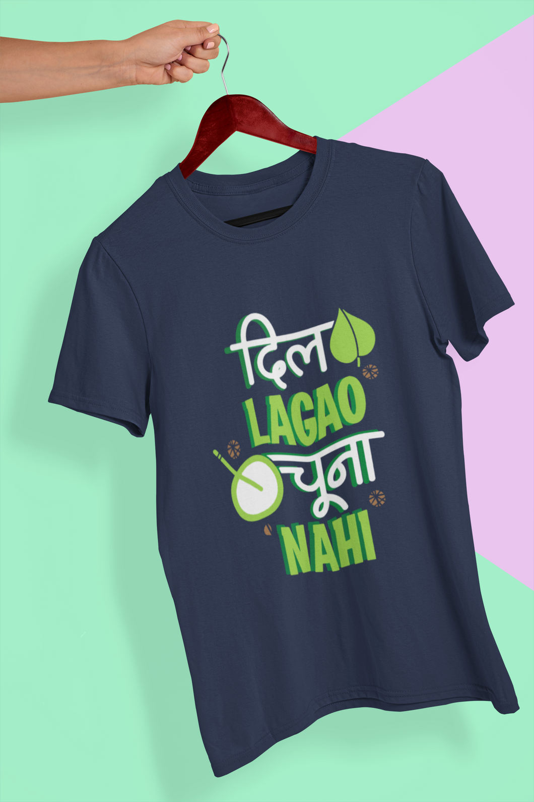 Dil Lagou Chuna Nahi Mens Half Sleeves T-shirt- KidsFashionVilla