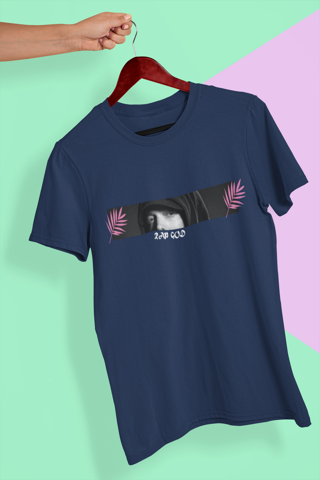 Eminem Rap God Minimal Women Half Sleeves T-shirt- KidsFashionVilla
