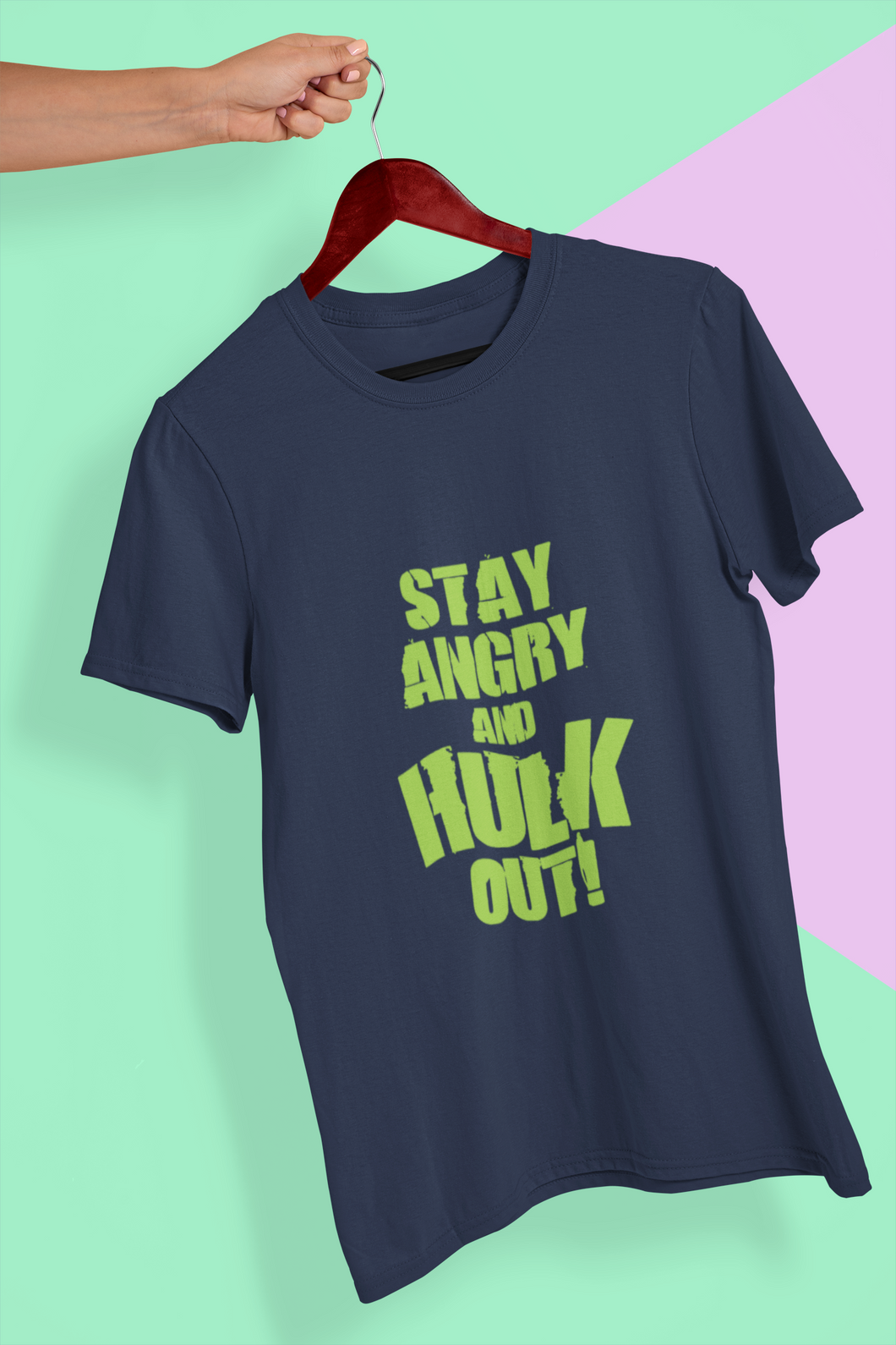 Hulk Out Mens Half Sleeves T-shirt- KidsFashionVilla