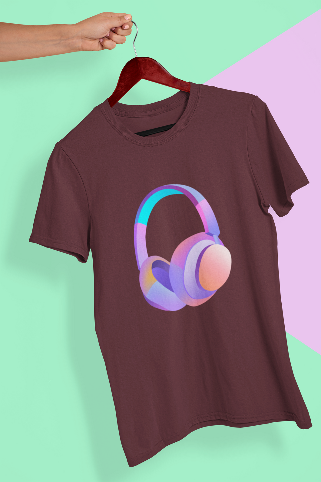 Headphones Women Half Sleeves T-shirt- KidsFashionVilla