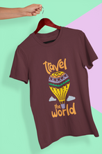 Load image into Gallery viewer, Travel The World Women Half Sleeves T-shirt- KidsFashionVilla
