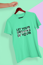 Load image into Gallery viewer, Let Your Dream Be Your Wings Women Half Sleeves T-shirt- KidsFashionVilla

